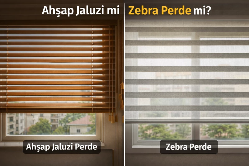 Ahşap Jaluzi mi Zebra Perde mi? Hangisi Daha Mantıklı?