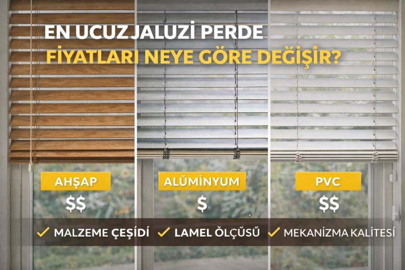 En Ucuz Jaluzi Perde Fiyatları Neye Göre Değişir?