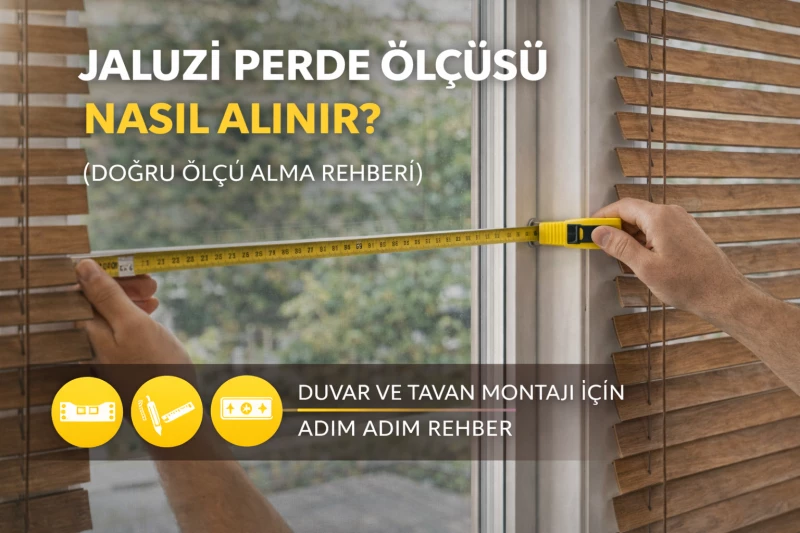 Jaluzi Perde Ölçüsü Nasıl Alınır? Doğru Ölçü Alma Rehberi