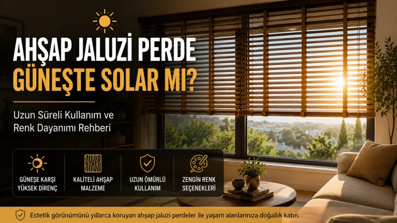 Ahşap Jaluzi Perde Güneşte Solar mı? Uzun Süreli Kullanım Rehberi