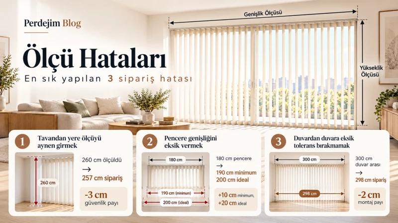 Dikey Stor Perde Alırken Yapılan 9 Hata