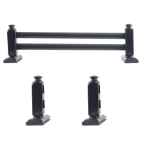 Antrasit Çetray Rustik Ahşap Perde Askısı - Kornişli Perdelere Özel