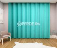 Aqua Vertical Tulle Curtain