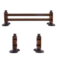 Ceviz Çetray Rustik Ahşap Perde Askısı - Kornişli Perdelere Özel