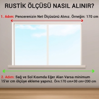 Ceviz Çetray Rustik Ahşap Perde Askısı - Kornişli Perdelere Özel