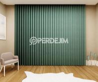 Dark Sea Green Vertical Tulle Curtain