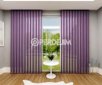Purple Vertical Tulle Curtain