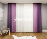 Purple & Lavender Color Vertical Tulle Curtain