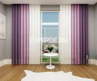 Purple & Lavender Color Vertical Tulle Curtain