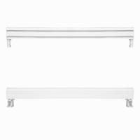 Perdejim White Decorative Curtain Cornice - Aluminum Decorative Rail Cornice