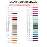 Bordo Dikey Tül Perde