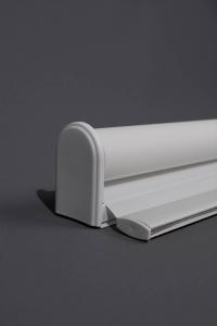 Polyester Fabric Ecru Roller Blinds - With Takmatic Mounting Apparatus