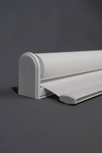 Pastel Series Silvery White Roller Blinds - With Takmatic Mounting Apparatus