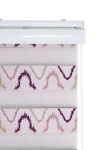 Wave Pattern Pink Zebra Curtain