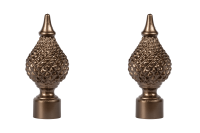 Perdejim Bronz Fon Perde Rustik Perde Askısı Antik Eskitme Rustik ARB15