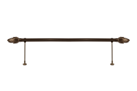 Perdejim Bronz Fon Perde Rustik Perde Askısı Antik Eskitme Rustik ARB18