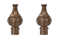 Perdejim Bronz Fon Perde Rustik Perde Askısı Antik Eskitme Rustik ARB19