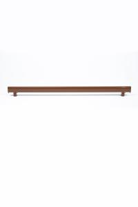 Perdejim Walnut Decorative Curtain Cornice - Aluminum Decorative Rail Cornice