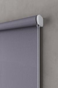 Imported Satin Anthracite Roller Blinds - With Mounting Apparatus and Skirt