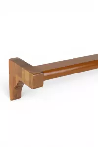 Ahşap Başlıklı Meşe İki Kanallı Dekoratif Ray