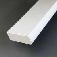 İki Kanallı Alınlıklı Beyaz Dekoratif Ray Korniş